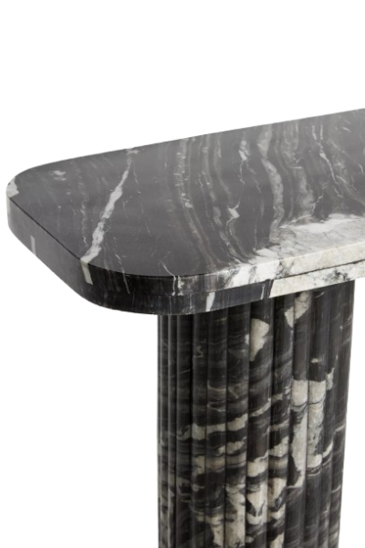 Marble Console Table Circular Edge Marble Console Table Circular Edge