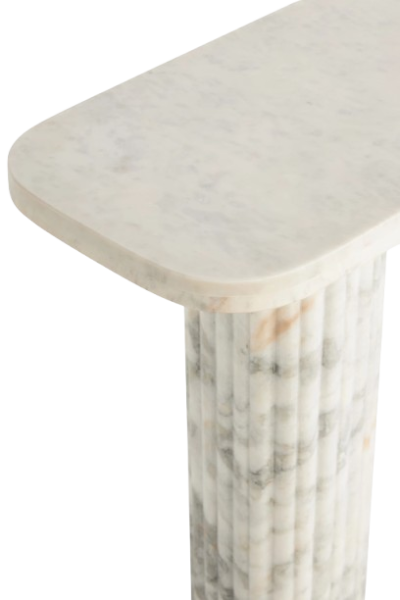 Marble Console Table Circular Edge Marble Console Table Circular Edge