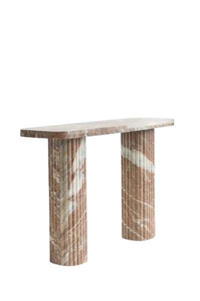 Marble Console Table Circular Edge Marble Console Table Circular Edge