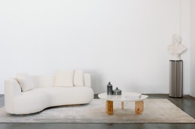 Marble Coffee Table Unique Minimalistic Circle Round Edge Marble Coffee Table Unique Minimalistic Circle Round Edge