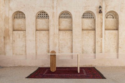 Marble Console Table Minimalistic Oval Stand R