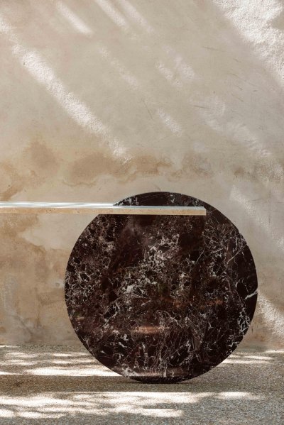Marble Console Table Minimalistic Circle Stand R Marble Console Table Minimalistic Circle Stand R
