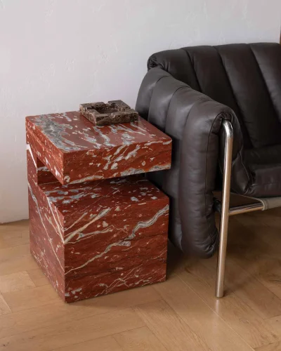 Mable Side Table Book Shelf Cubed Designed Mable Side Table Book Shelf Cubed Designed