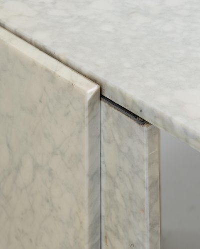 Marble Coffee Table Unique Minimalistic Leaf Stand