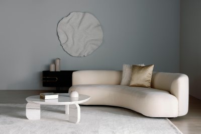 Marble Coffee Table Unique Minimalistic Circle Round Edge Marble Coffee Table Unique Minimalistic Circle Round Edge