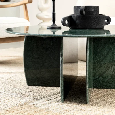 Mable Coffee Table Circle Circular Top Oval Leg Mable Coffee Table Circle Circular Top Oval Leg