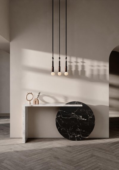 Marble Console Table Minimalistic Circle Stand R Marble Console Table Minimalistic Circle Stand R