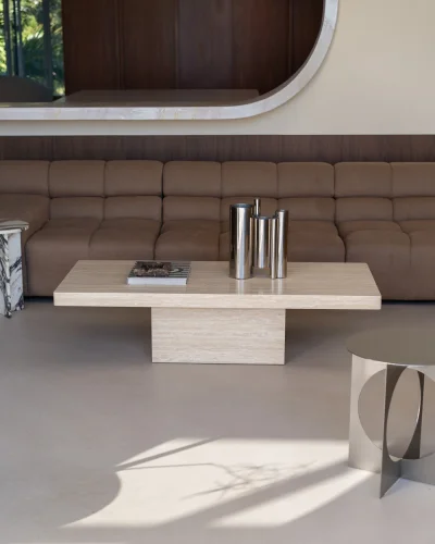 Marble Coffee Table Square Sharp Edge Cube Legged Block Marble Coffee Table Square Sharp Edge Cube Legged Block