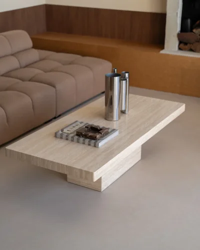 Marble Coffee Table Square Sharp Edge Cube Legged Block Marble Coffee Table Square Sharp Edge Cube Legged Block
