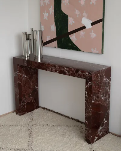 Mable Console Table Sharp Edge Thick Cobe Mable Console Table Sharp Edge Thick Cobe