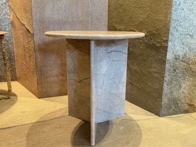 Marble Bedside Table 3 Legged Clean Polished