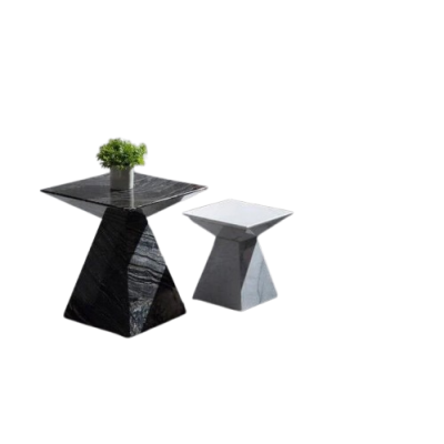 Mable Side Table Pyramid Shaped Mable Side Table Pyramid Shaped
