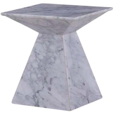 Mable Side Table Pyramid Shaped Mable Side Table Pyramid Shaped