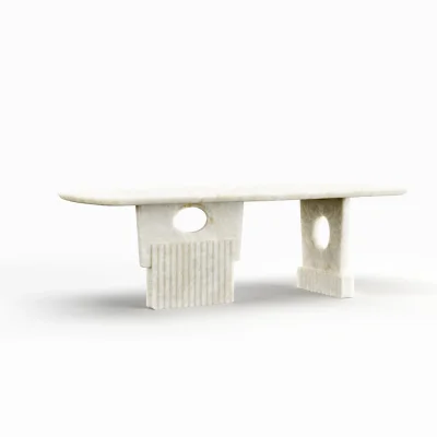 Mable Dining Table Hollow Elegante Designed Mable Dining Table Hollow Elegante Designed