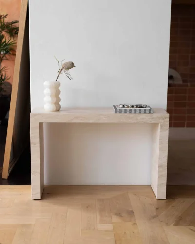Mable Console Table Sharp Edge Thick Cobe Mable Console Table Sharp Edge Thick Cobe