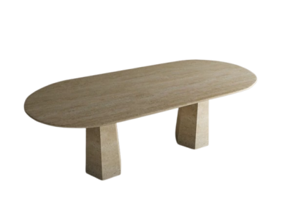 Marble Dining Table Pyramid Hexagonal Shaped Leg Round Edge Marble Dining Table Pyramid Hexagonal Shaped Leg Round Edge