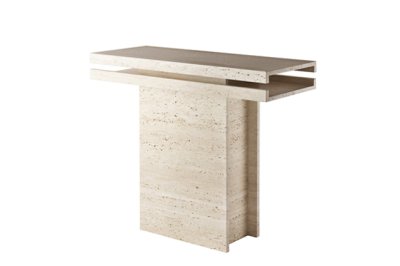 Marble Console Table Cased Sided Structured Stand