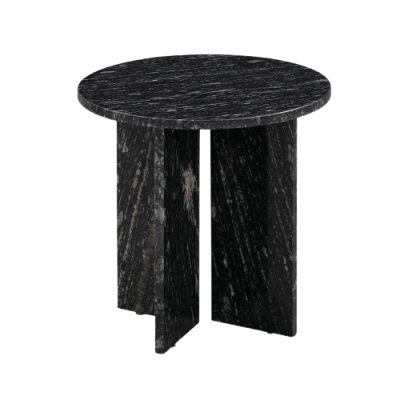 Marble Side Table Round Edge Standard 4 Legged Stand