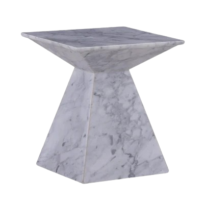 Mable Side Table Pyramid Shaped Mable Side Table Pyramid Shaped