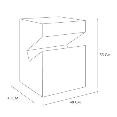 Mable Bedside Table Statued Organized Shaped Book Shelf Mable Bedside Table Statued Organized Shaped Book Shelf