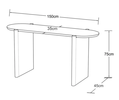 Mable Console Table Stand Circular Edge Tower Mable Console Table Stand Circular Edge Tower
