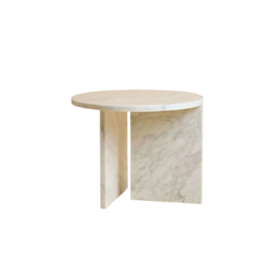 Marble Side Table Circular Top Table Rounded Edge Marble Side Table Circular Top Table Rounded Edge