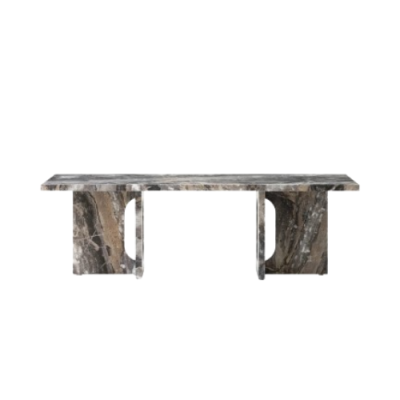 Mable Coffee Table Rectangle Shaped Holed Mable Coffee Table Rectangle Shaped Holed
