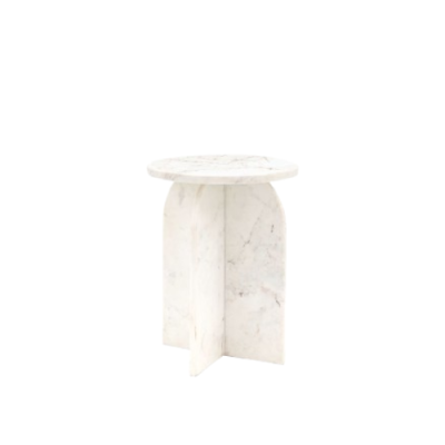 Mable Round Side Table Circular Elegante Edge