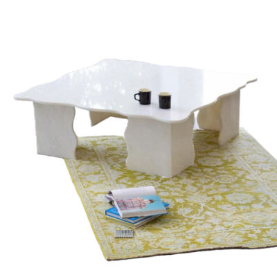 Mable Coffee Table Wavy Texture Designed