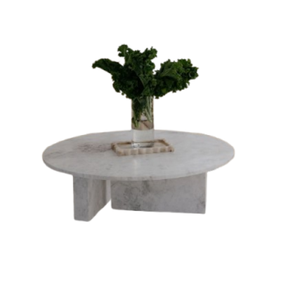 Mable Coffee Table Round Thick Stand Legged