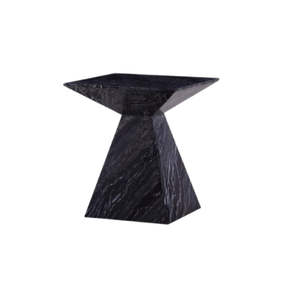 Mable Side Table Two Pyramid Design Shaped