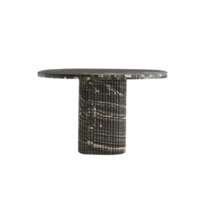 Marble Round Dining Table Circular Edge Profiled Base