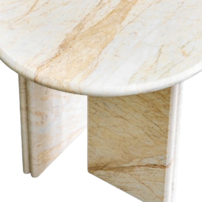 Mable Bedside Table Double Legged Stand Circular Top