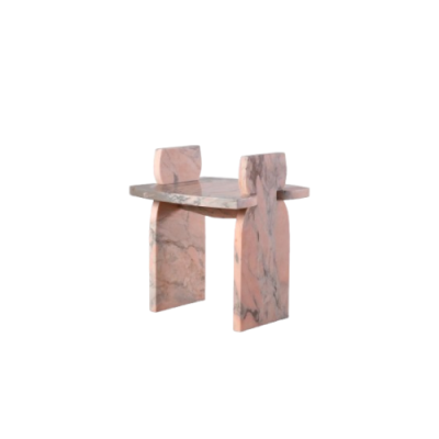 Marble Bedside Table Structured Unique Abstract Designed