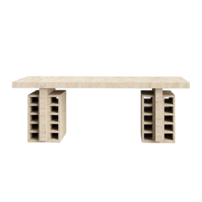 Marble Office Desk Square Cube Designed Elegant Made