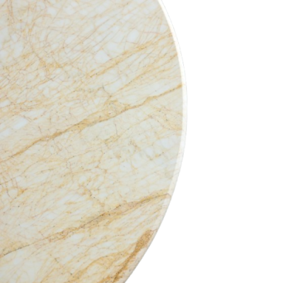 Mable Coffee Table Double Legged Stand Circular Top