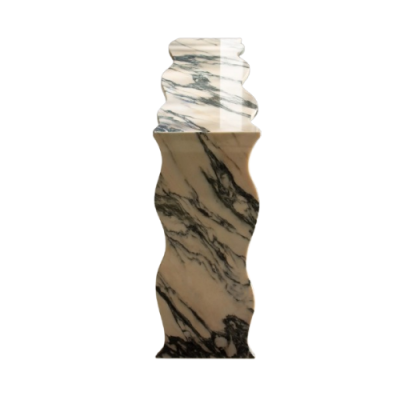 Mable Console Table Wavy Texture Designed Mable Console Table Wavy Texture Designed