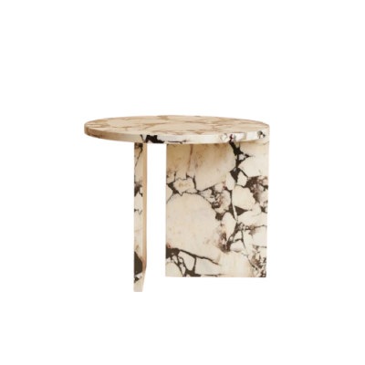 Marble Side Table Circular Top Table Rounded Edge Marble Side Table Circular Top Table Rounded Edge