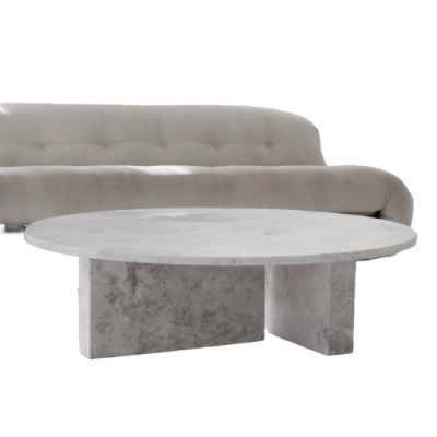 Mable Coffee Table Round Thick Stand Legged