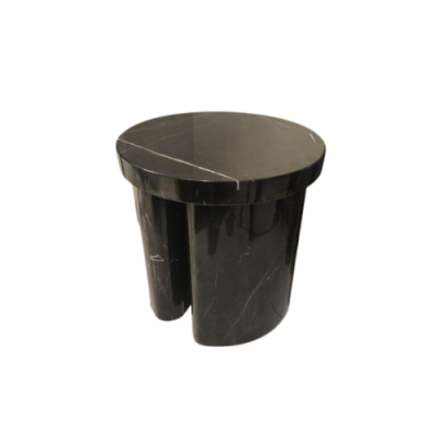 Marble Bedside Table Thick Rounded Twin Stand