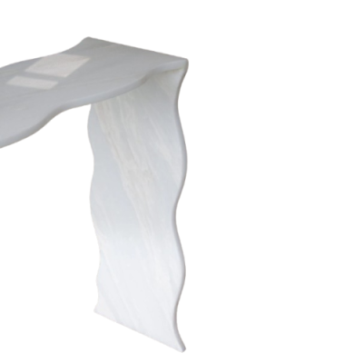 Mable Console Table Wavy Texture Designed Mable Console Table Wavy Texture Designed