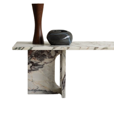 Mable Coffee Table Rectangle Shaped Holed Mable Coffee Table Rectangle Shaped Holed