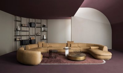 Marble Side Table Hanged Top Structural Side