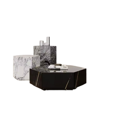Mable Bedside Table Hexagonal Shaped Feet Room