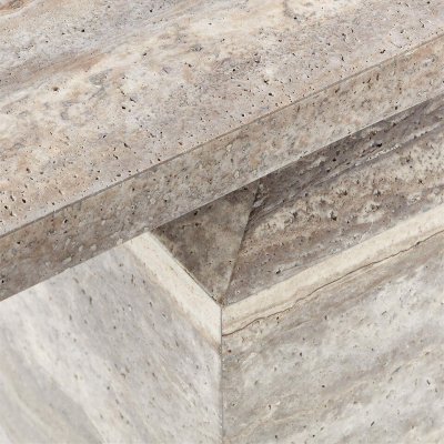 Marble Console Table Pyramid Structured Twin Tower