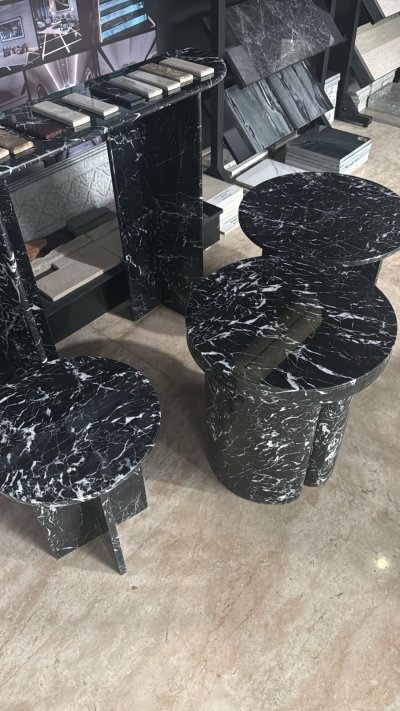 Marble Bedside Table 4 Legged Clean Polished