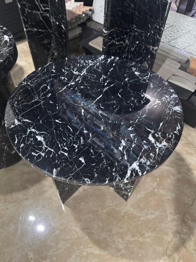 Marble Bedside Table 4 Legged Clean Polished