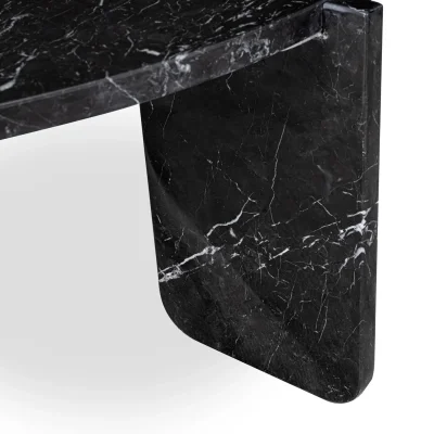 Marble Coffee Table Oval Minimalistic 3 Stand