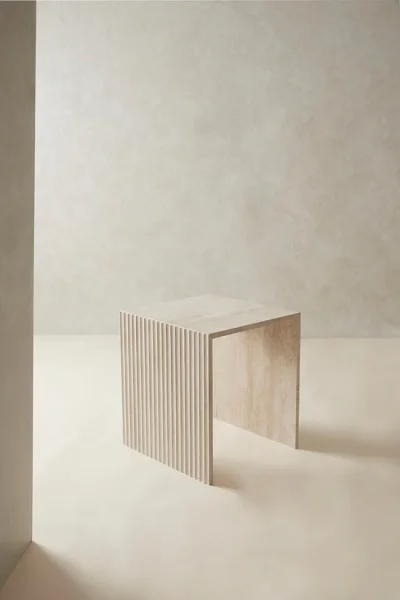 Marble Bedside Table N Shaped Profiled Legged