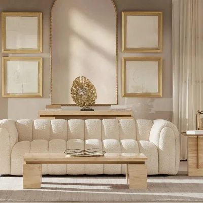 Marble Console Table Modern Elegant Marble Flat Structure